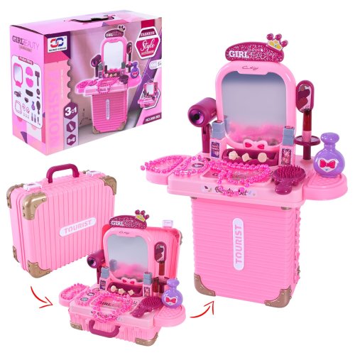 Игровой набор Трюмо в чемодане с аксессуарами 35,5х18х46 см 008-303