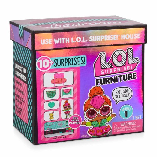 Игровой набор с Лялькой L.O.L. SURPRISE! - стильный ИНТЕРЬЕР ЛЕДИ-НЕОН