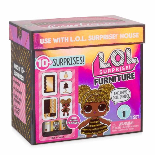 Игровой набор с куклой L.O.L. SURPRISE! - СТИЛЬНЫЙ ИНТЕРЬЕР КОРОЛЕВЫ пчелка
