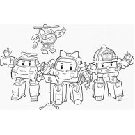 Robocar Poli (водная раскраска): Храбрые герои (укр) (Л601050У)