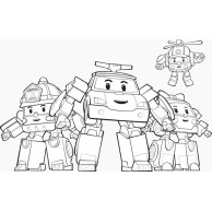Robocar Poli (водная раскраска): В городе друзей (рус) (Л601047Р)