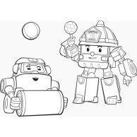 Robocar Poli (водная раскраска): Команда спасателей (рус) (Л601045Р)