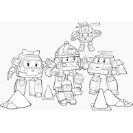 Robocar Poli (водная раскраска): Маленькие друзья (рус)