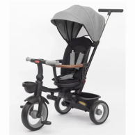 Трехколесный велосипед Turbo Trike с родительской ручкой, серый MT 1038 Grey
