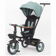 Трехколесный велосипед Turbo Trike с родительской ручкой, мятный MT 1038 Mint grey