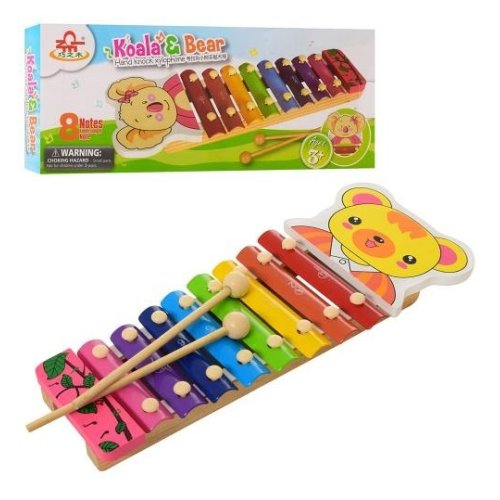 Деревянная игрушка Ксилофон MD 1243 8тонов, палочки 2шт.