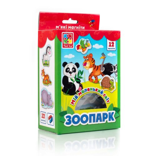 Коллекция магнитов «Мой маленький мир. Зоопарк» (укр)
