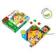 Игра-шнуровка с липучками «Домик друзей» (укр)