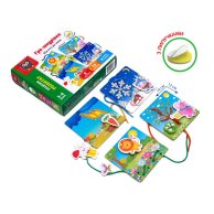 Игра-шнуровка с липучками «От лета до зимы» Vlady Toys (VT5303-13) (укр)