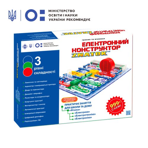 Электронный конструктор Znatok Школа, 999+ схем REW-K007