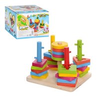 Деревянная игрушка Пирамидка-ключ MD0061