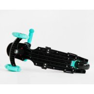 Детский самокат Best Scooter 5в1 PU колеса со светом, бирюзовый LS-78415