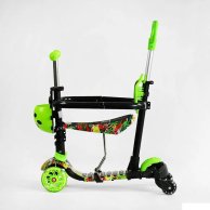 Детский самокат Best Scooter 5в1 PU колеса со светом, салатовый LS-63098