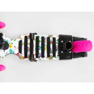 Детский самокат Best Scooter 5в1 PU колеса со светом, малиновый LS-50488