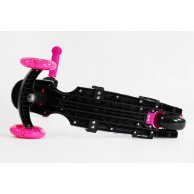 Детский самокат Best Scooter 5в1 PU колеса со светом, малиновый LS-50488