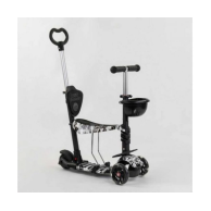 Детский самокат Best Scooter 5в1 PU колеса со светом, черный 24501