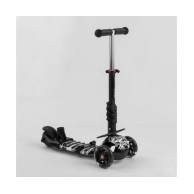 Детский самокат Best Scooter 5в1 PU колеса со светом, черный 24501
