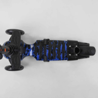 Детский самокат Best Scooter 5в1 PU колеса со светом, черный с синим 18496