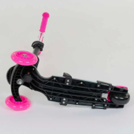 Детский самокат Best Scooter 5в1 PU колеса со светом, розовый 11210