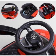 Машинка-толокар JOY с родительской ручкой, красная LB 8202 R