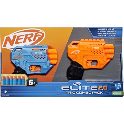 Набор бластеров Hasbro Nerf Elite 2.0 Trio Combo Элит 2.0 Трио Комбо, 6 патронов F6786