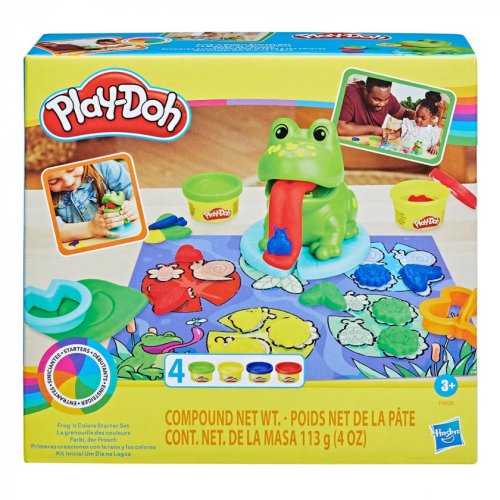 Набор для лепки Hasbro Play-Doh Лягушка и цвета Frog'n Colors Set F6926