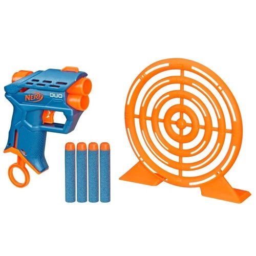 Бластер Hasbro Nerf Duo с мишенью Elit 2.0, 4 патрона F6352