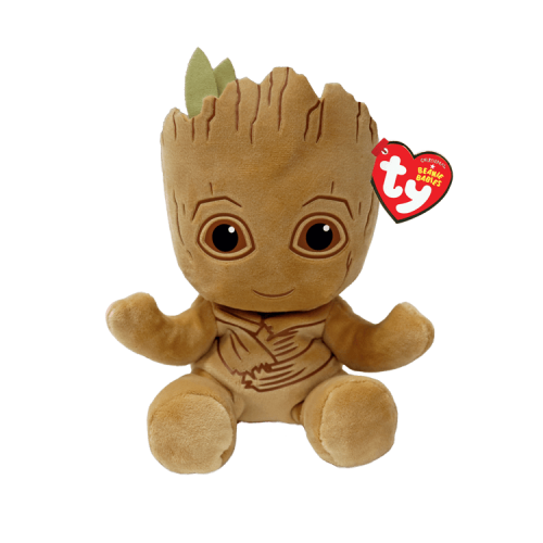 Мягкая игрушка TY Beanie Babies Marvel Грут Groot, 15 см 44003