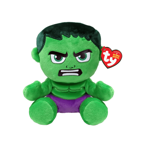 Мягкая игрушка TY Beanie Babies Marvel Халк Hulk, 15 см 44004