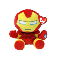 Мягкая игрушка TY Beanie Babies Marvel Железный человек Iron Man, 15 см 44005