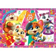Пазлы ТМ "G-Toys" из серии "44 котенка"
