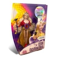 Коллекционная кукла Kids Hits Ольга Полякова в красном, муз, 26 см KH29/004