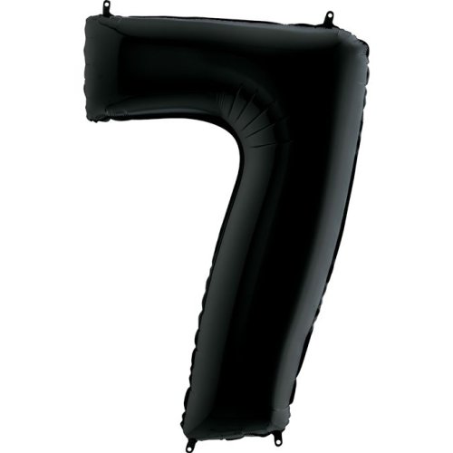 Фольгированные шары цифры 7 40" black