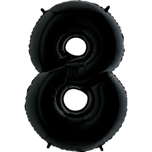Фольгированные шары цифры  8 40" black