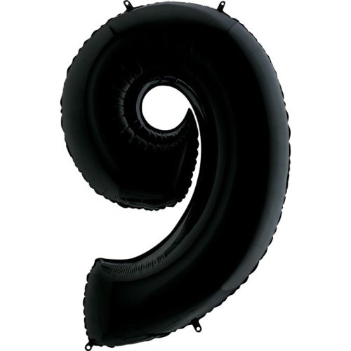 Фольгированные шары цифры  9 40"black