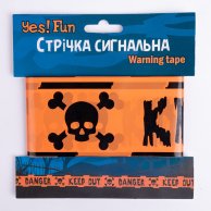 Лента сигнальная Yes! Fun Хэллоуин Skull Danger Опасность, 10 м 974364