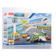 Конструктор SLUBAN аэропорт, самолет, транспорт, фигурки, 731дет (M38-B0930)