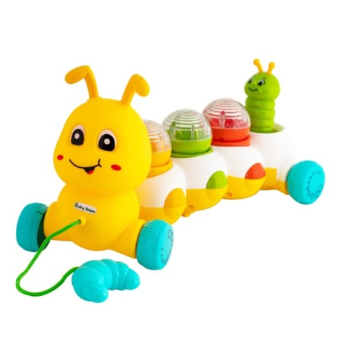Игрушка музыкальная Baby Team Ползунчик желтая 8659