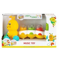Игрушка музыкальная Baby Team Ползунчик желтая 8659