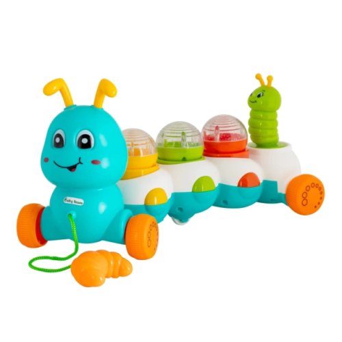 Игрушка музыкальная Baby Team Ползунчик голубая 8659