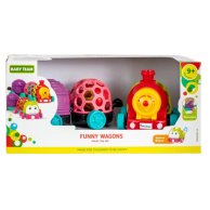 Набор музыкальных игрушек Baby Team Забавные вагончики Паровозик 8672