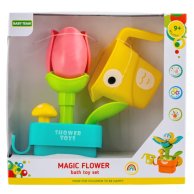 Набор игрушек для ванны Baby Team Очаровательный цветок, розовый 9031