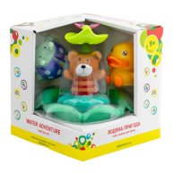 Набор игрушек для ванны Baby Team Водяное приключение Мишка, утка, букашка 9036