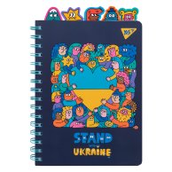 Блокнот на спирали YES Stand with Ukraine, А5 96 листов, клетка 151838