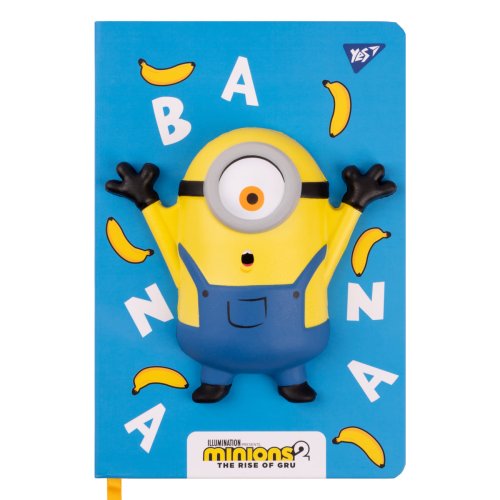 Блокнот-сквиш YES Minions Миньоны А5, 128 листов, линия 151789