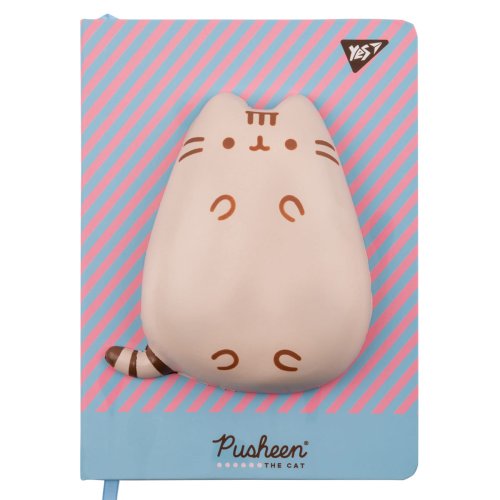 Блокнот-сквиш YES Pusheen А5 128 листов, ячейка+линия 151886