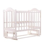 Кровать BabyRoom Дина D201 маятник белая (60818)