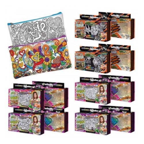 Набор креативного творчества Danko Toys "My Color Clutch" клатч-пенал-раскраска (CCL-02-01, 02, 03)