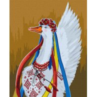 Картина по номерам "Патриотическая гусыня" 40х50см Идейка КНО4354