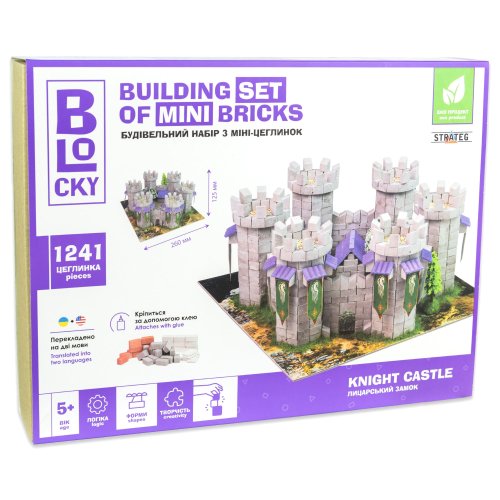 Конструктор Strateg Blocky Рыцарский Замок, 1241 деталь 31005